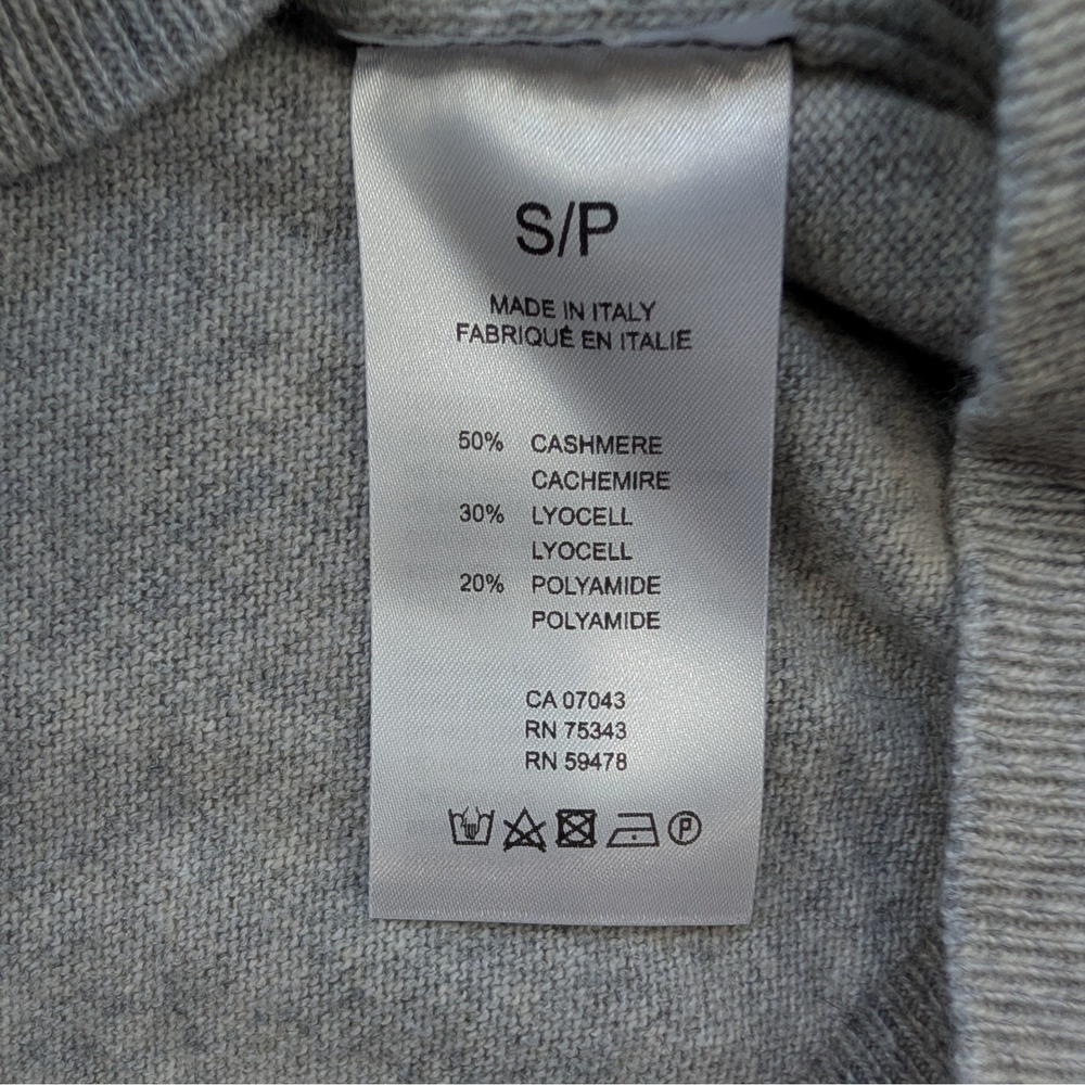 Magnifico Bartolini 50% Cashmere Italy Gray Sweater NWT Small - Picture 5 of 13